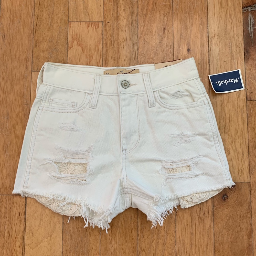 nwt white high waisted shorts